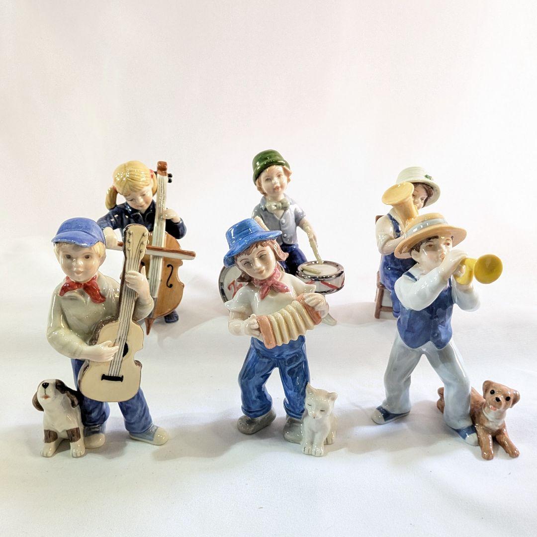 ロイヤルコペンハーゲン　ビングーオーグレンダール　フィギュリン　音楽隊6体セット