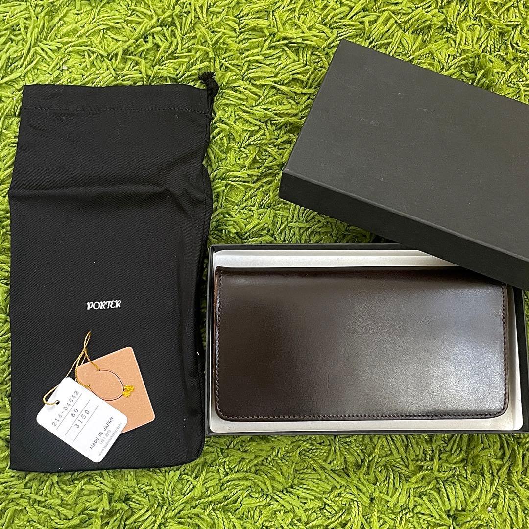 最終お値下げ！PORTER カジノ ブラウン 長財布 ポーター レザー