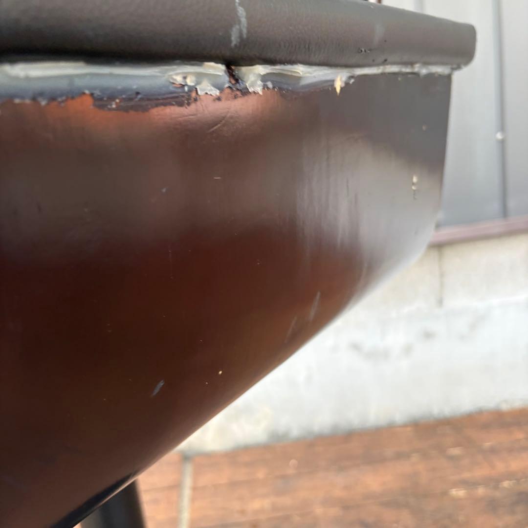 ③ 北欧レトロ 木製フレーム カウンターチェア バーチェア 古家具 ビンテージ