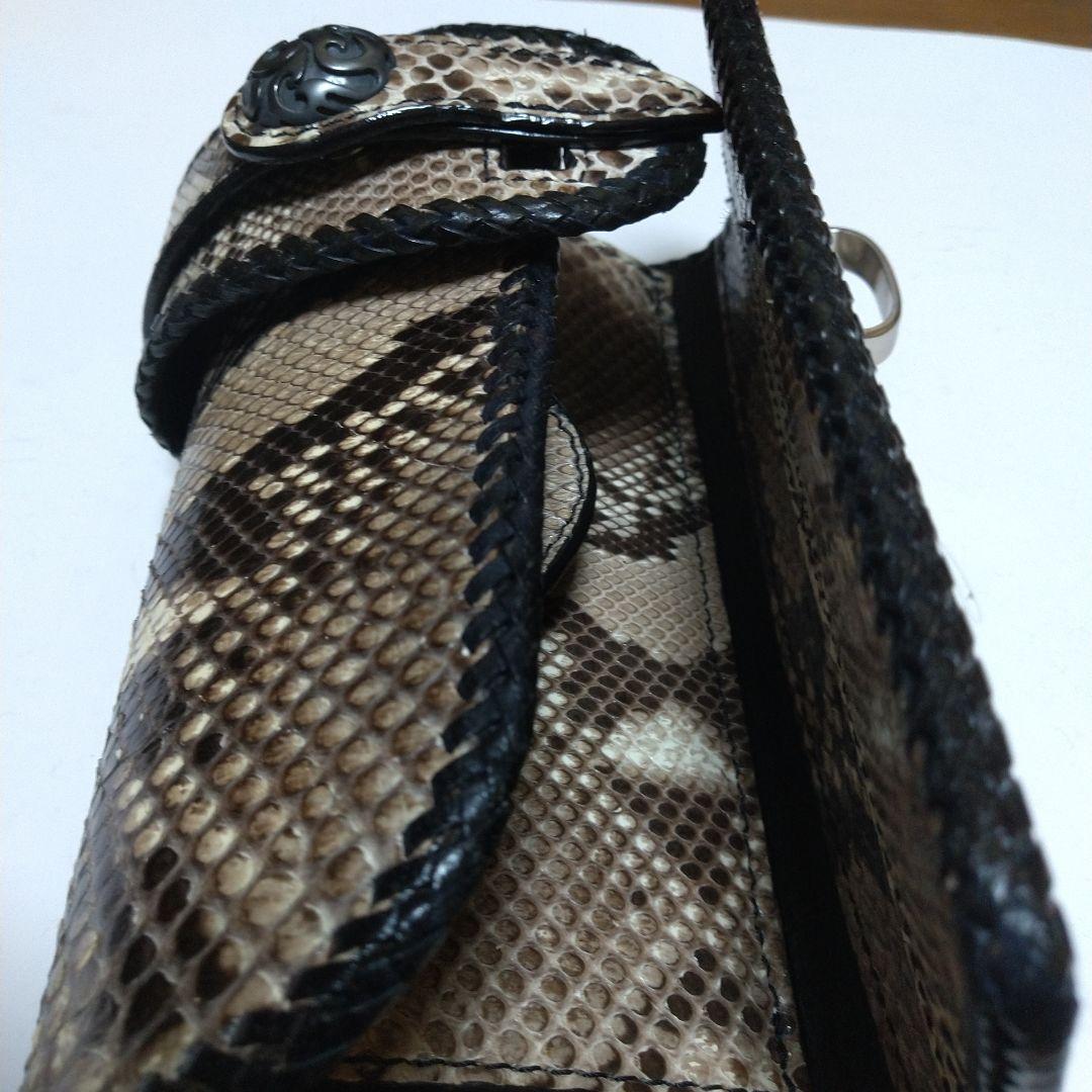 ヘビ皮 スネークスキン 長財布