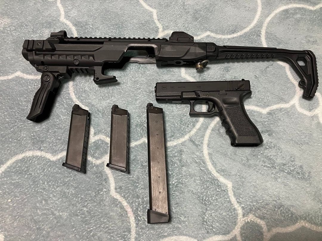 東京マルイグロック18Cガスブローバックフルオートカービンキットセット