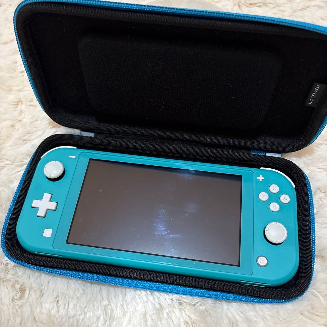 【訳あり！】Nintendo Switch Light ターコイズ ケースつき