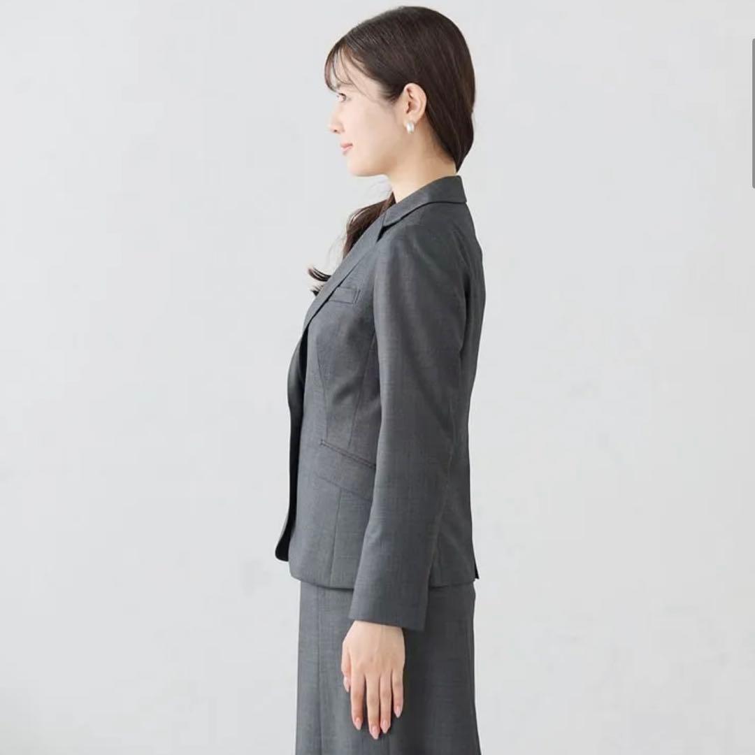 AOKI 洗える360°キレイスーツ テーラードジャケット セットアップ　グレー