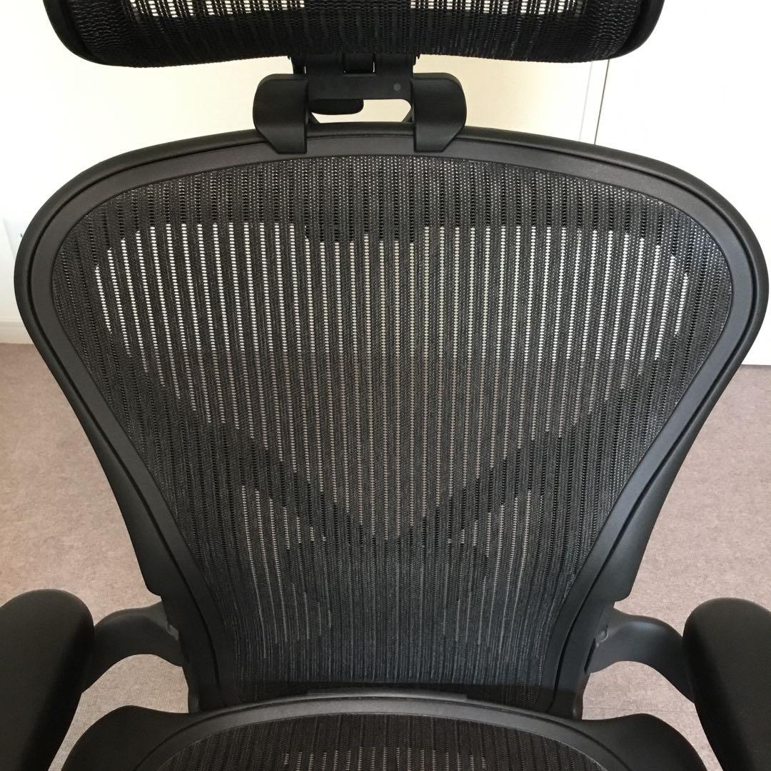 【引き取り限定】ハーマンミラー アーロンチェア ヘッドレスト付き