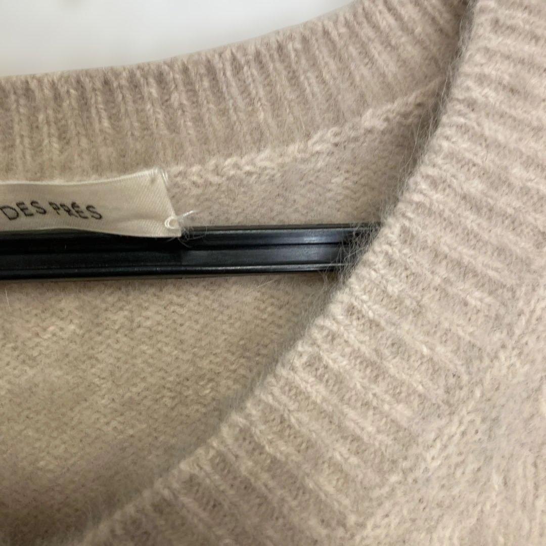DES PRES ウール カシミヤ ヘアリー Vネック ニット トゥモローランド