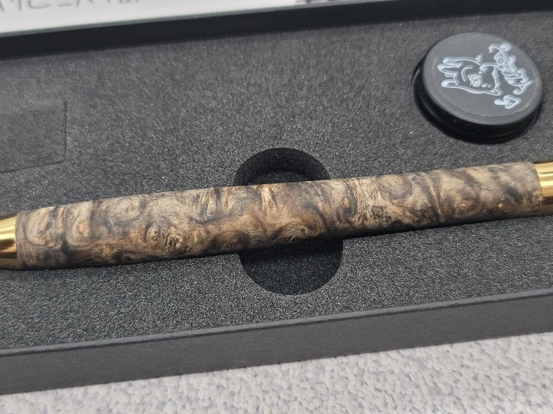新品　こぶた工房　極上+花梨瘤　青瘤グロテスク　金金具　シャープペンシル0.5