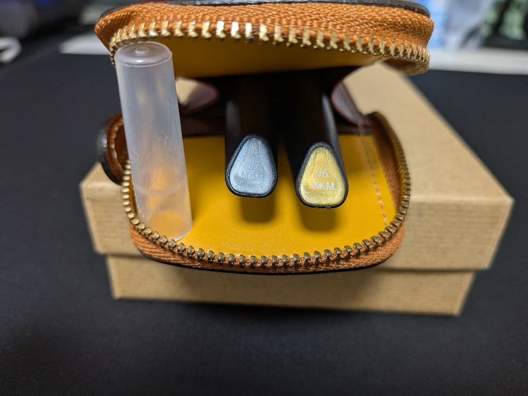 GANZO ガンゾーレザー ブライドルレザーカジュアルペンケース/レザーブラウン