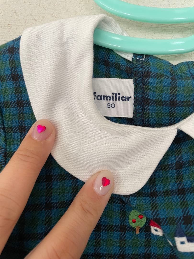 極美品♡ファミリアワンピース90