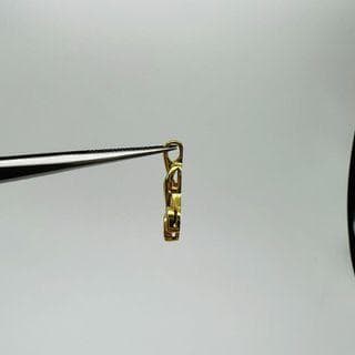 K18　花モチーフ　ルビーサファイヤエメラルドペンダントトップ