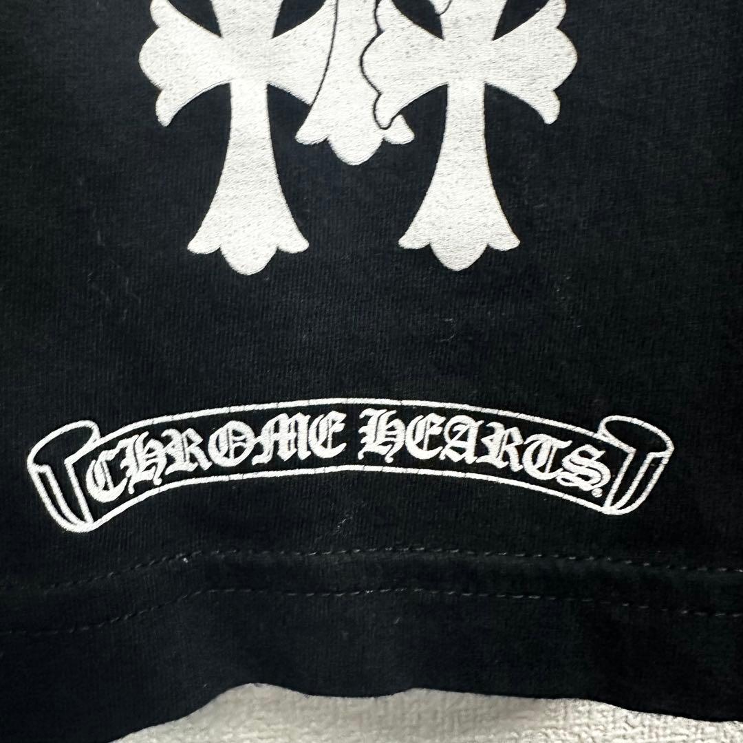CHROME HEARTS クロムハーツ セメタリークロス ロンT M ブラック