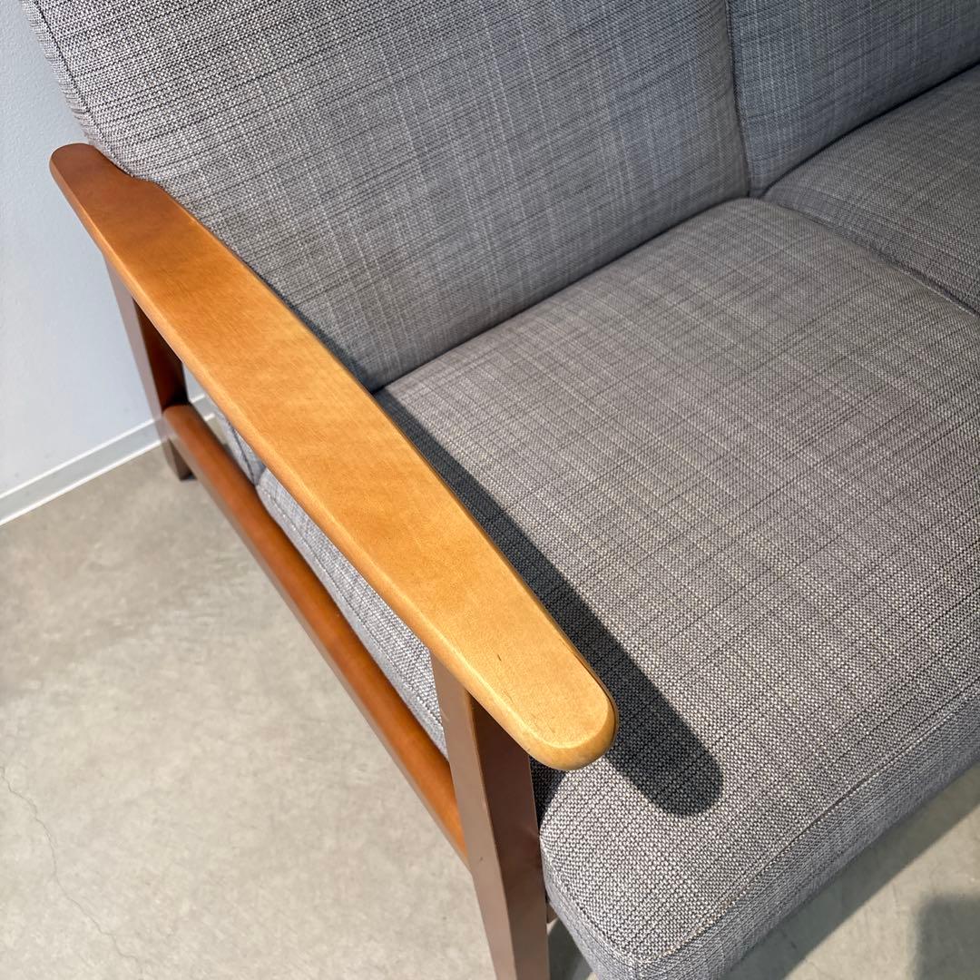IKEA EKENÄSET シンプルな2人掛けソファ グレー