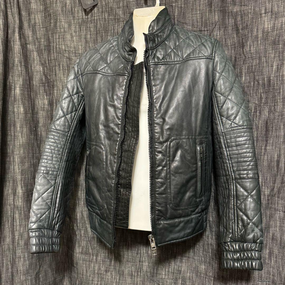 GIORGIO BRATO ラムレザー　コーティング レザージャケット　46 M