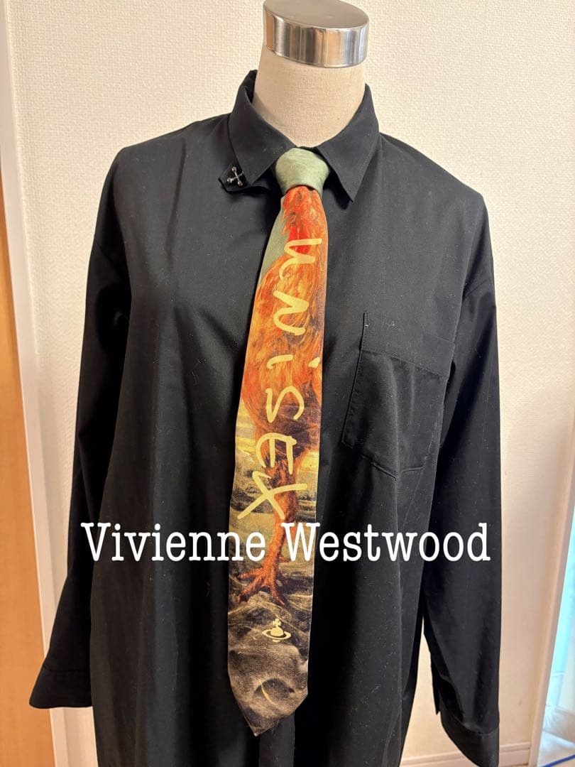 【レア】VivienneWestwoodアートネクタイ UNISEX シルク