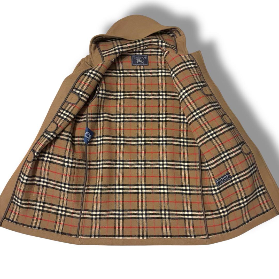 【美品】BURBERRY バーバリー ダッフルコート 英国製 ノバチェック XL