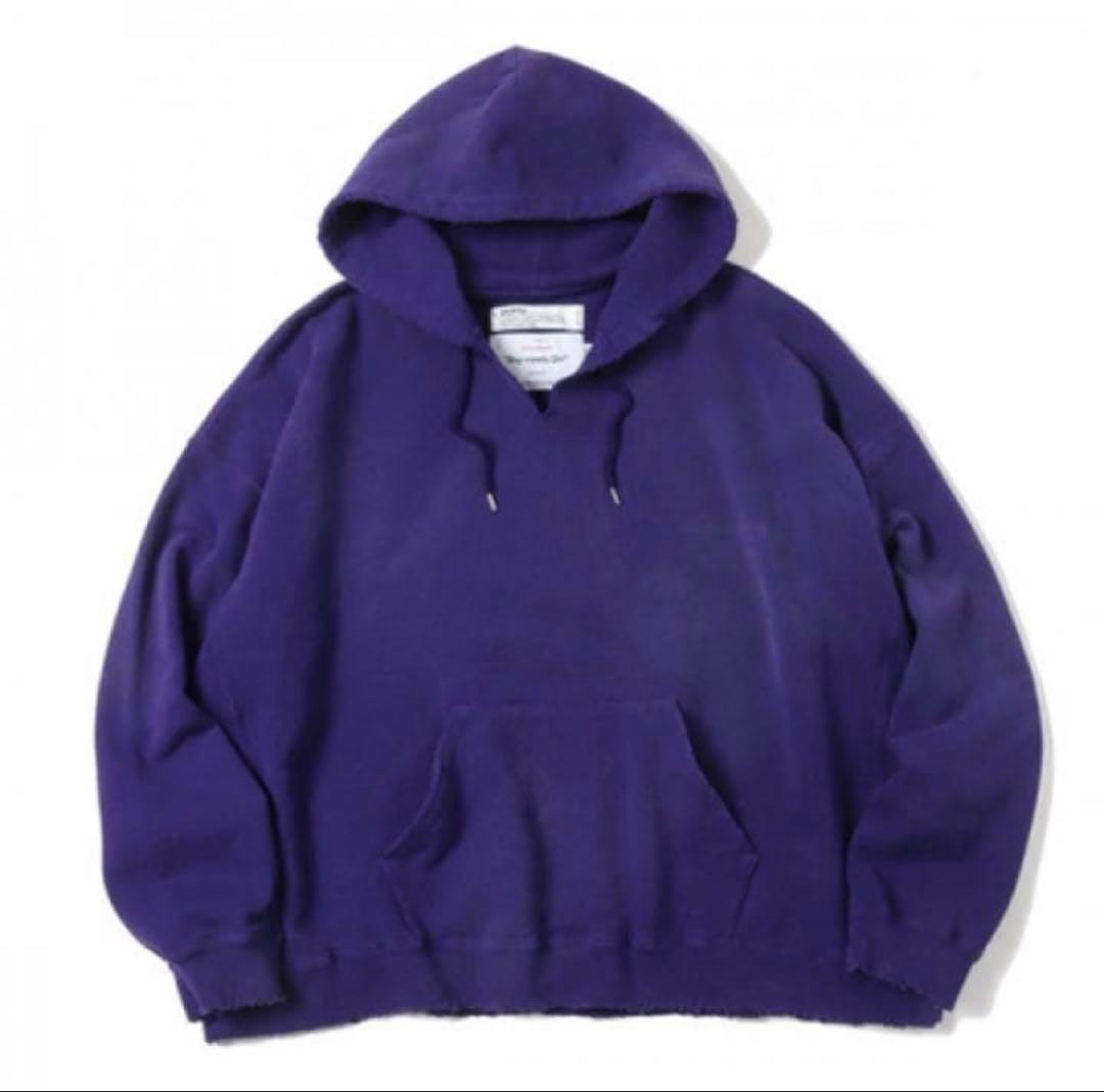 DAIRIKU BoymeetsGirl Cut off Hoodie パープル