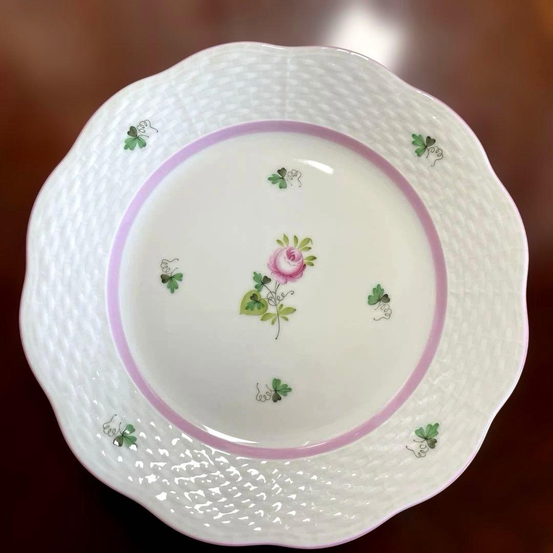 ヘレンド　ウィーンの薔薇ピンク　プレート