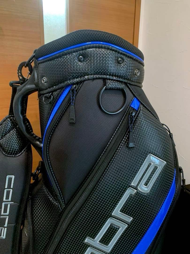 希少　完売　ほぼ新品未使用　コブラ　COBRA キャディバッグ　ブラック/ブルー