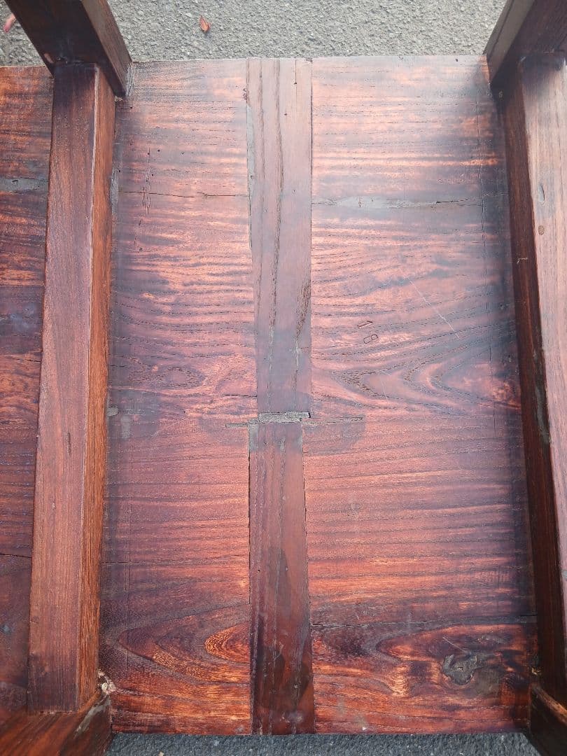 アンティークテーブル、ガラス