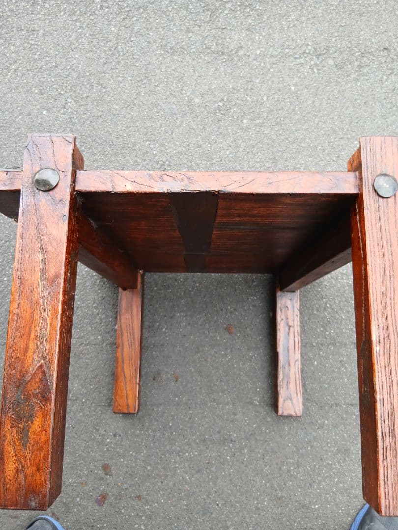 アンティークテーブル、ガラス