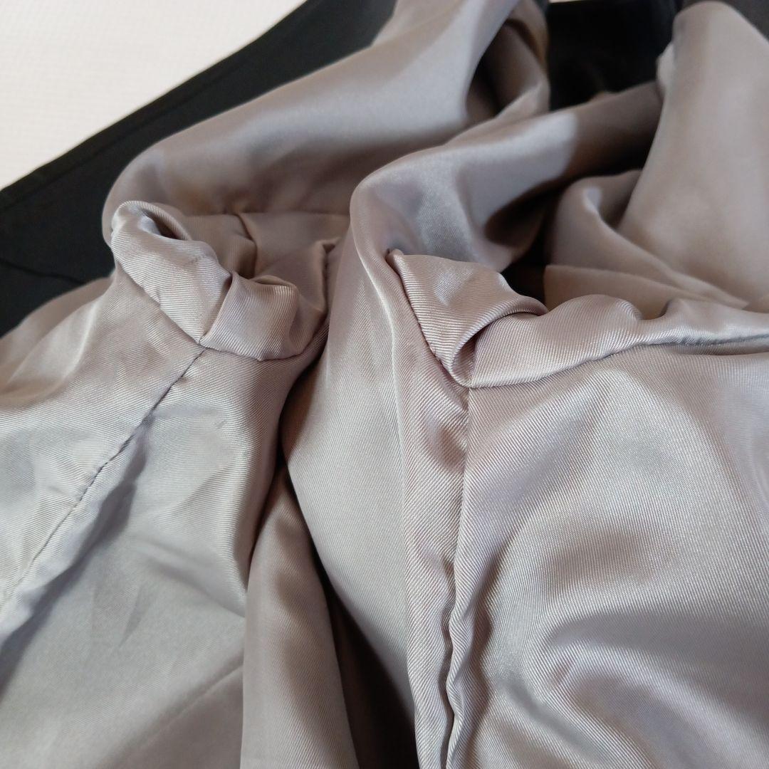 美品◆BEARDSLEY ビアズリー ノーカラー　ラムレザージャケット ブラック