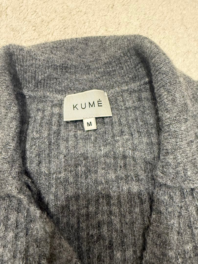 KUME V-NECK BUTTON COLLAR SWEATER ニット