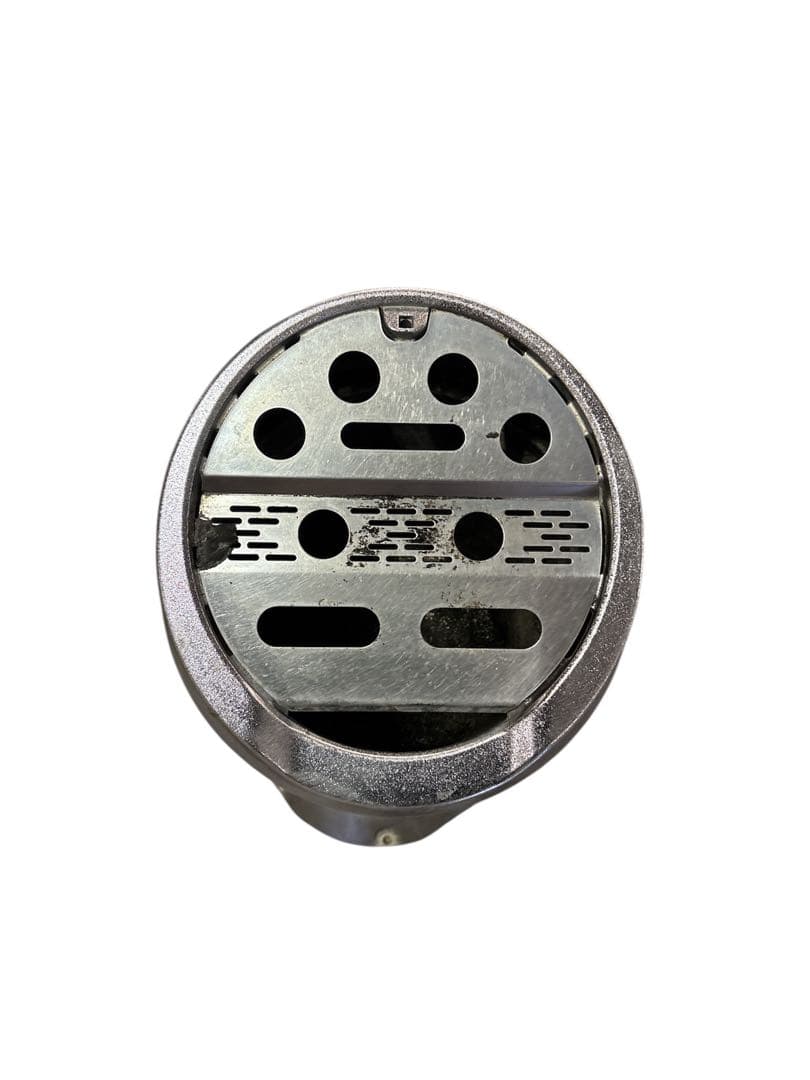 【中古品】JT アルミ スタンド灰皿 コンビニ 業務用 店舗用 丸型 喫煙所