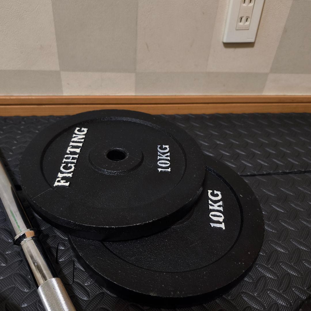 最終値下げ　直接引取限定　総重量100kg バーベルセット　ファイティングロード