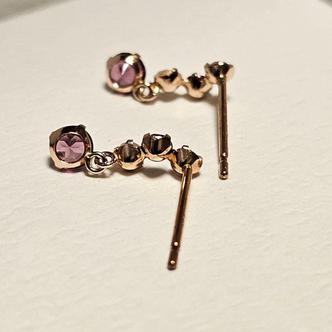 PePe K10YG ピアスとK10PGピアス