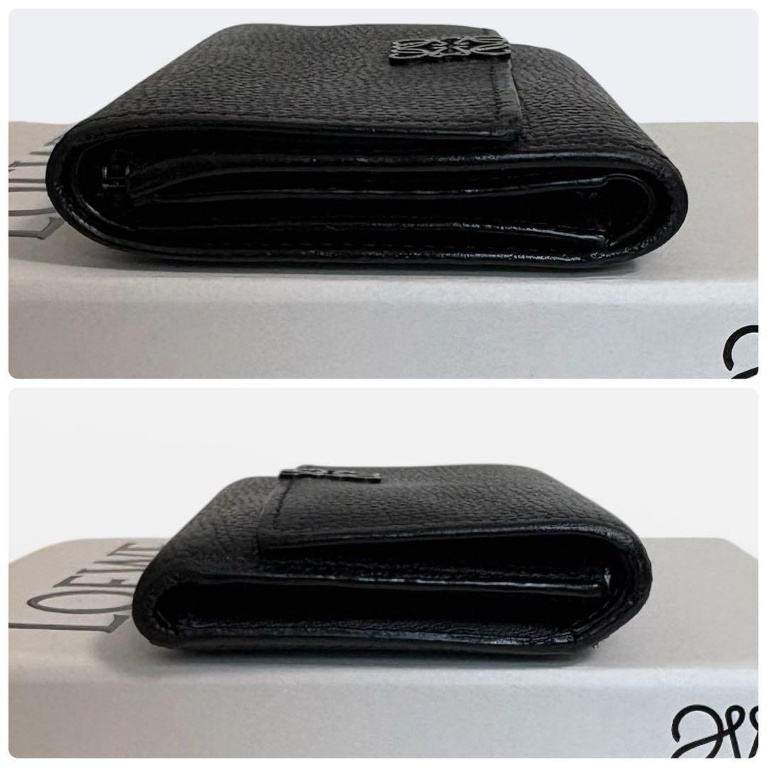 極美品✨ LOEWE アナグラム バーティカル ウォレット スモール ブラック