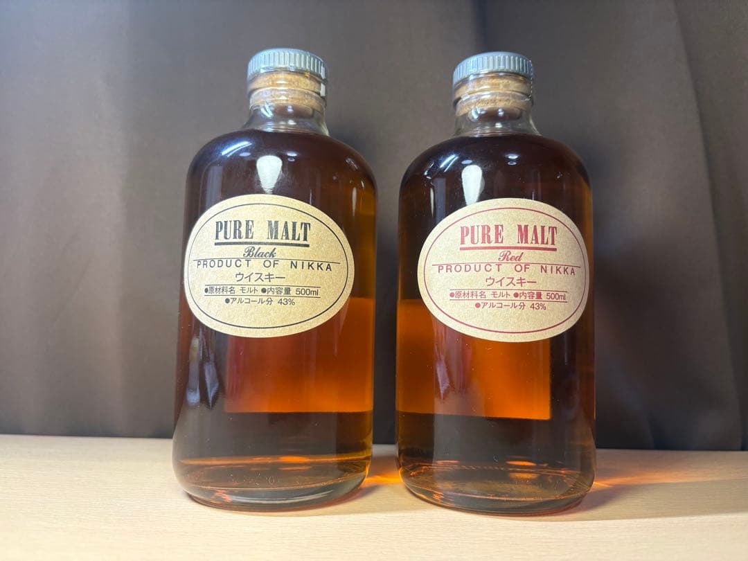 ニッカピュアモルトブラック&レッド蒸留所限定２本セット