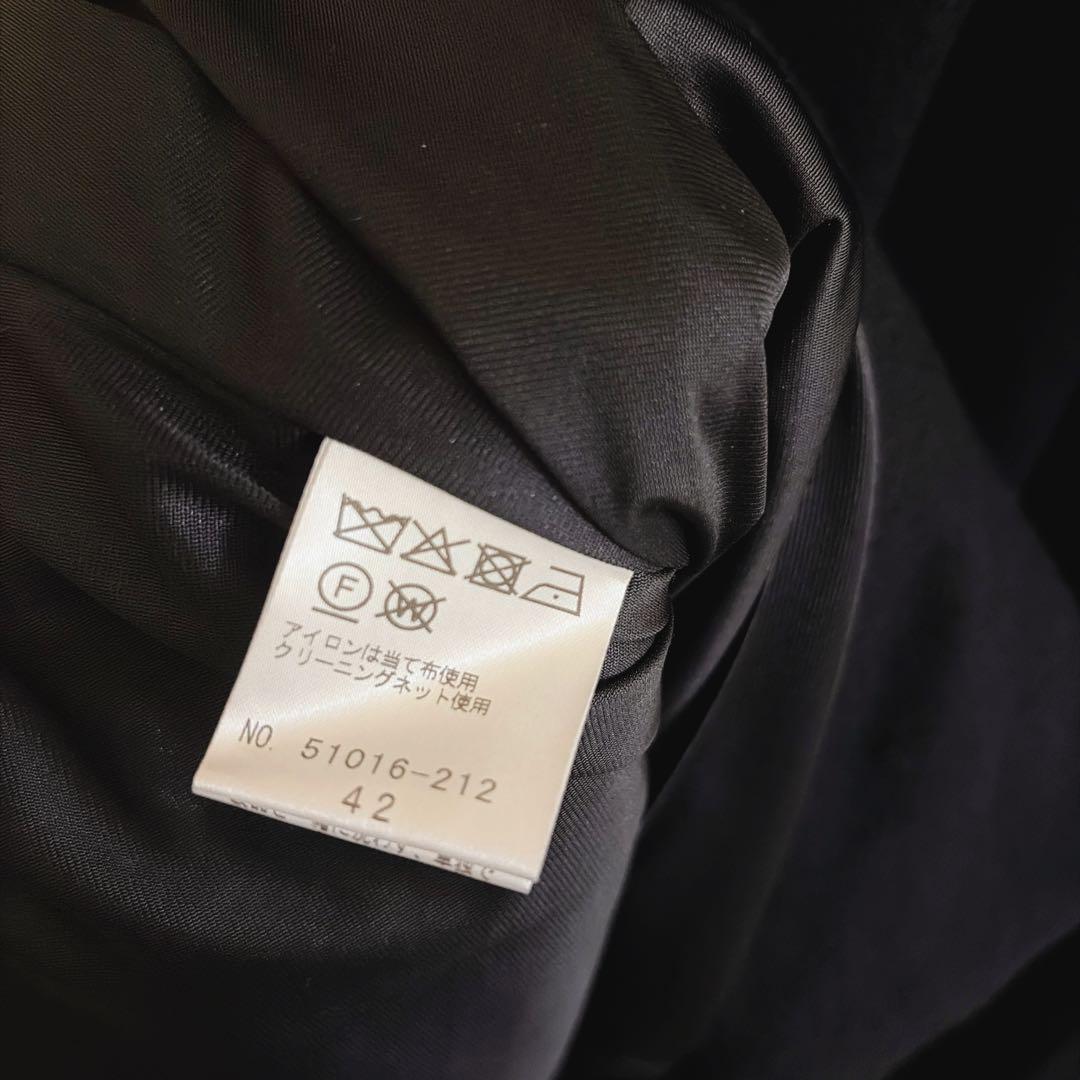 美品 大きいサイズ ローズティアラ ウール フィットアンドフレアワンピース
