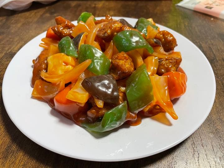 【食品サンプル】酢豚