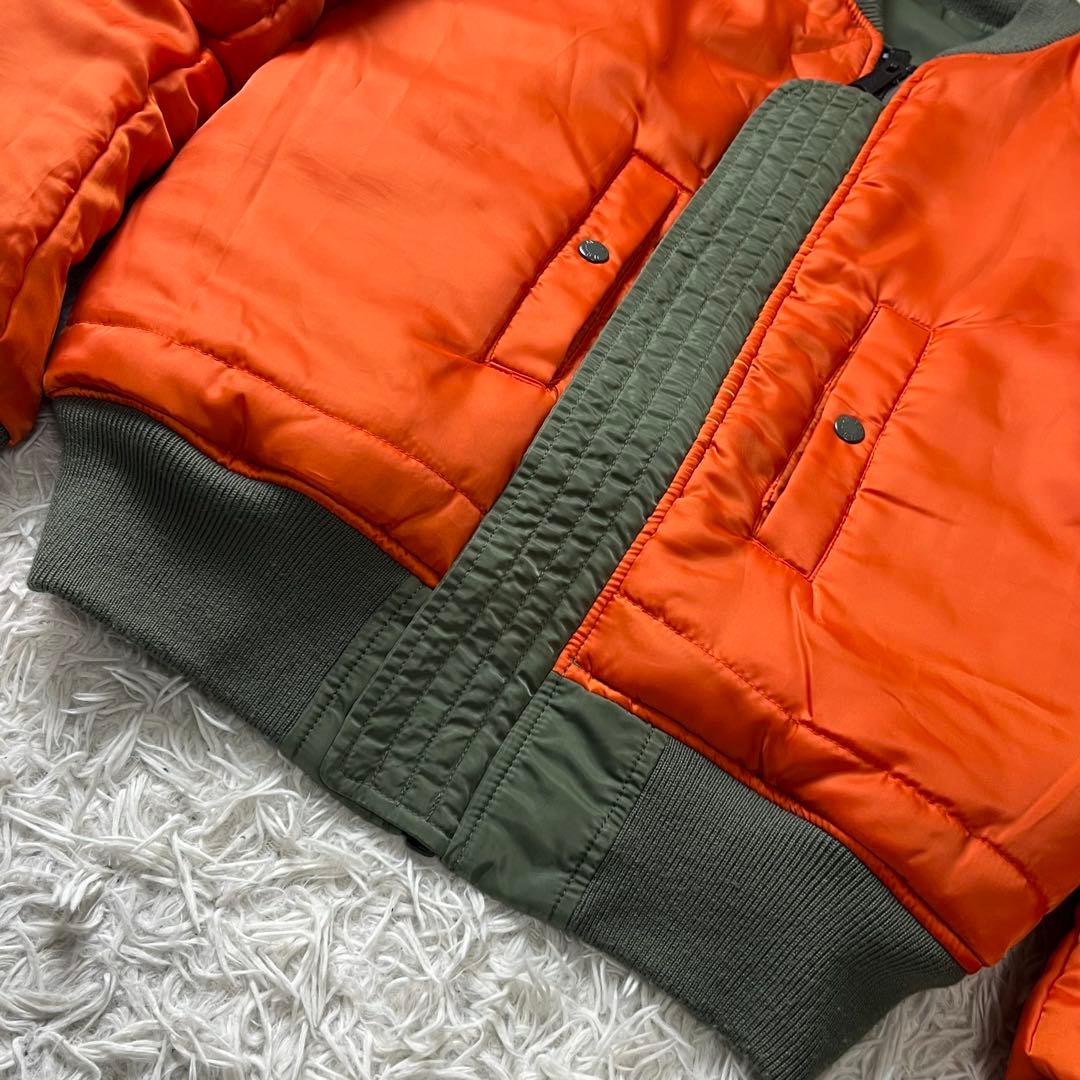 【美品】AVIREX アヴィレックス MA-1 USA バッグロゴ メンズ L