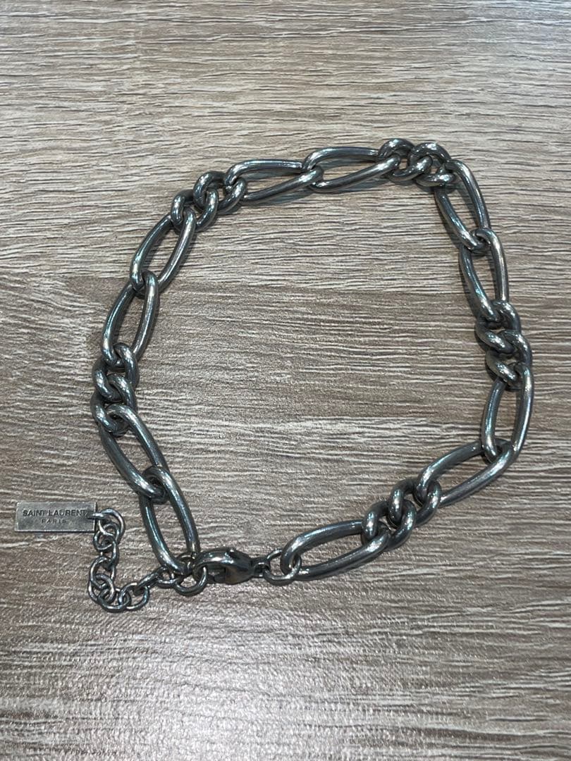 SAINT LAURENT サンローラン　シルバーチェーンブレスレット