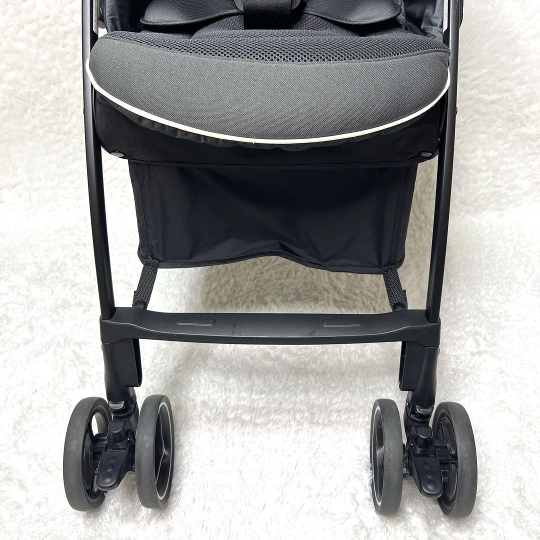 【極美品】アップリカ ラクーナクッション ベビーカー グレー 1ヶ月〜36ヶ月頃