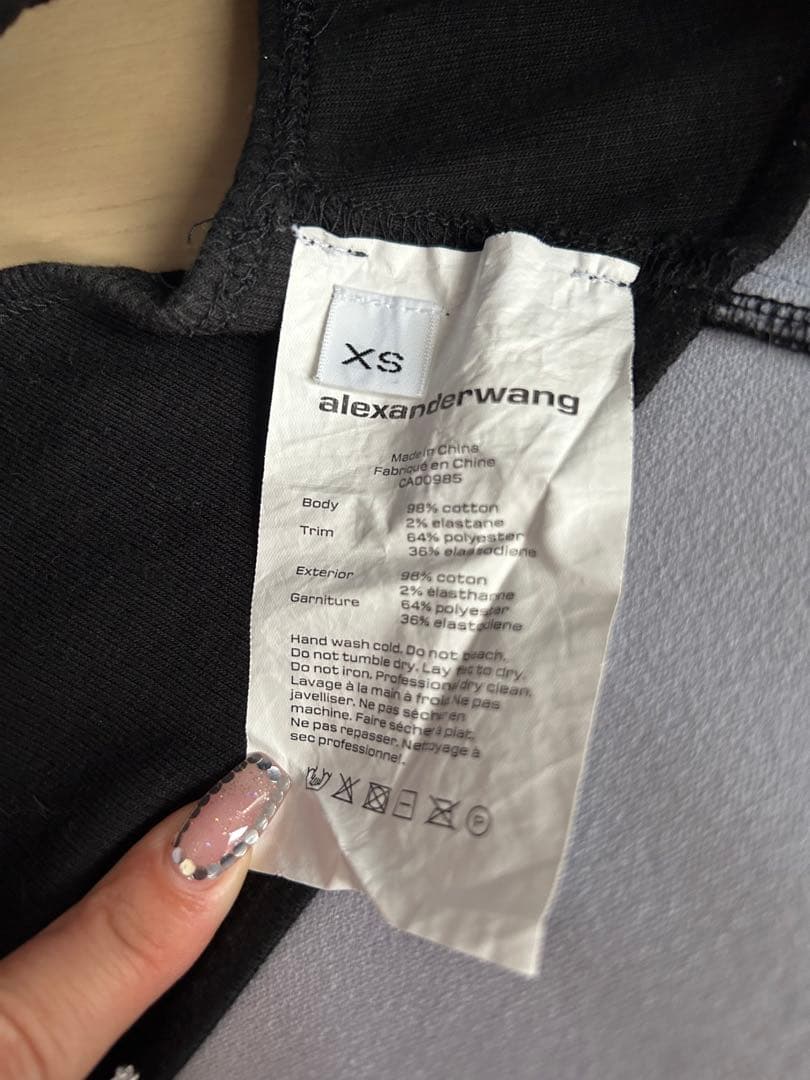 alexanderwang ブラトップ 黒　XS