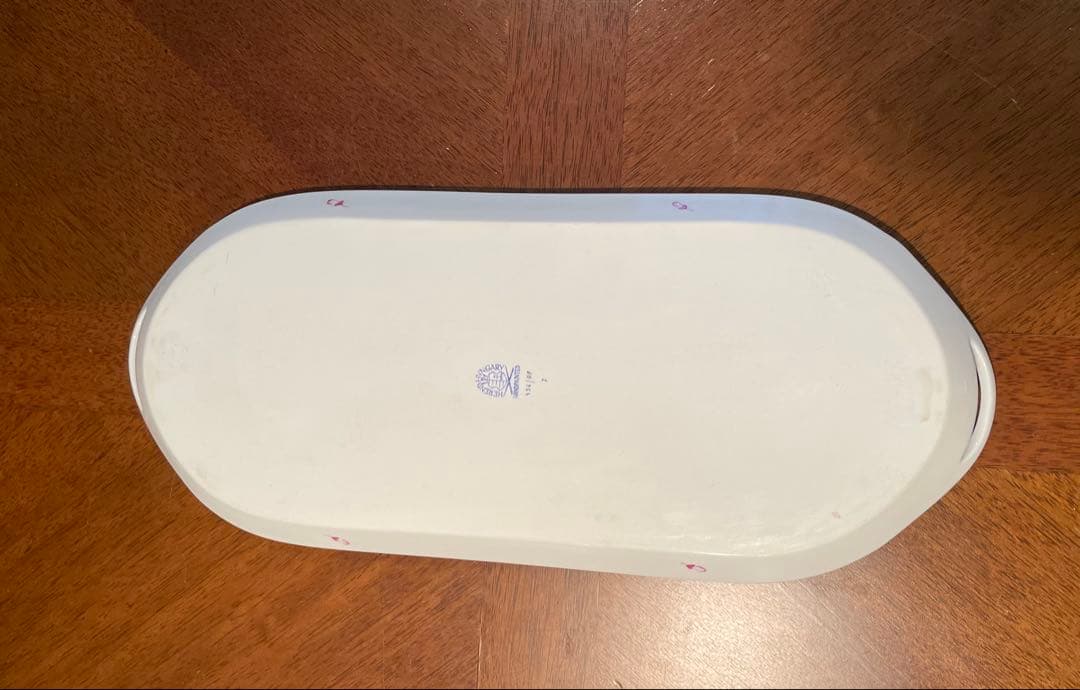 【大幅値下げしました】 ヘレンド（Herend）高級ポーセリン オーバルプレート