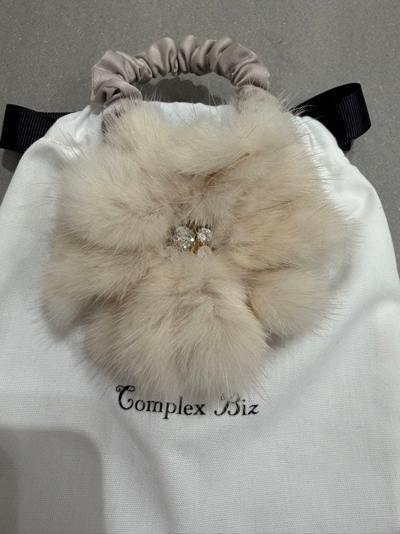 Complex Biz コンプレックスビズ　ミンクファーヘアゴム