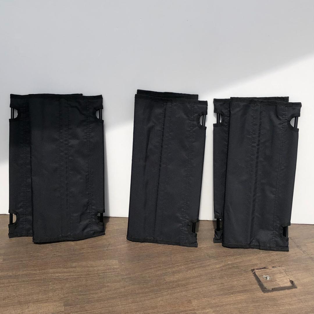 サハラ SAHARA ウッドヘキサアウトドアテーブル ブラック キャンプ用品