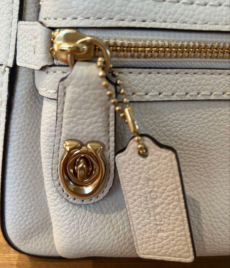 COACH ホワイトレザー リュック
