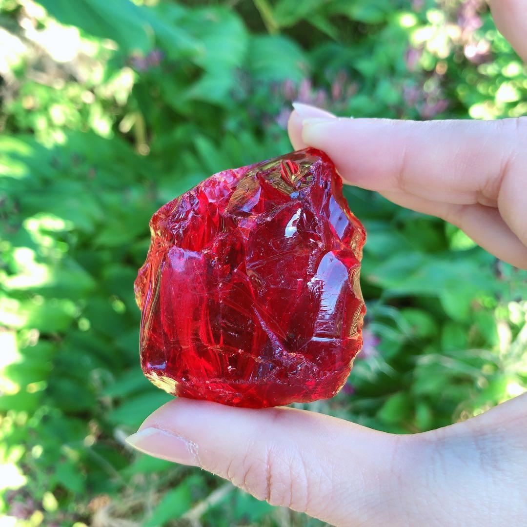 『希少』★アンダラクリスタル原石★　レッドカラー