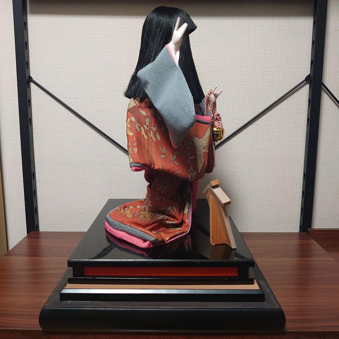 市松人形【春幸】日本人形　丹後ちりめん　謹製　手作り本仕立 全長約44cm