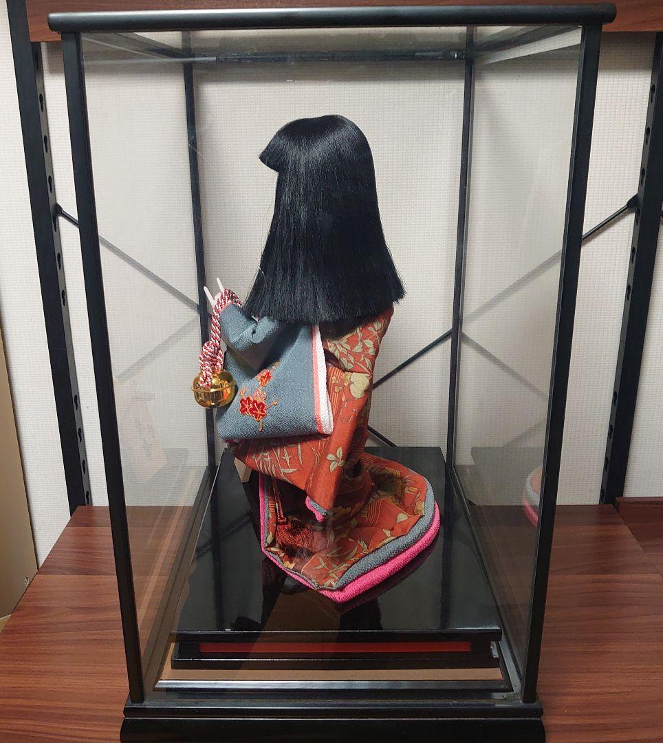 市松人形【春幸】日本人形　丹後ちりめん　謹製　手作り本仕立 全長約44cm