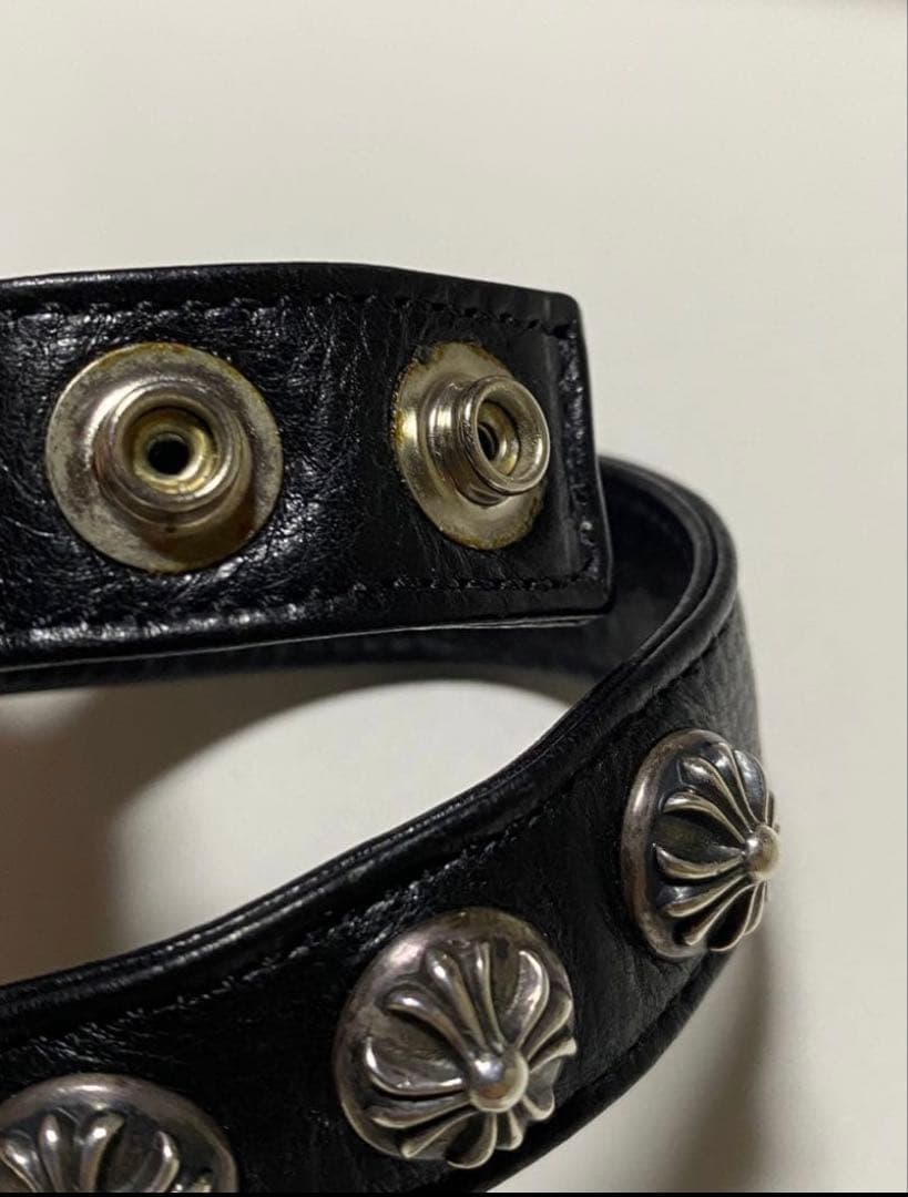 rinkan証明書あり クロムハーツ　レザーブレスレット　正規品