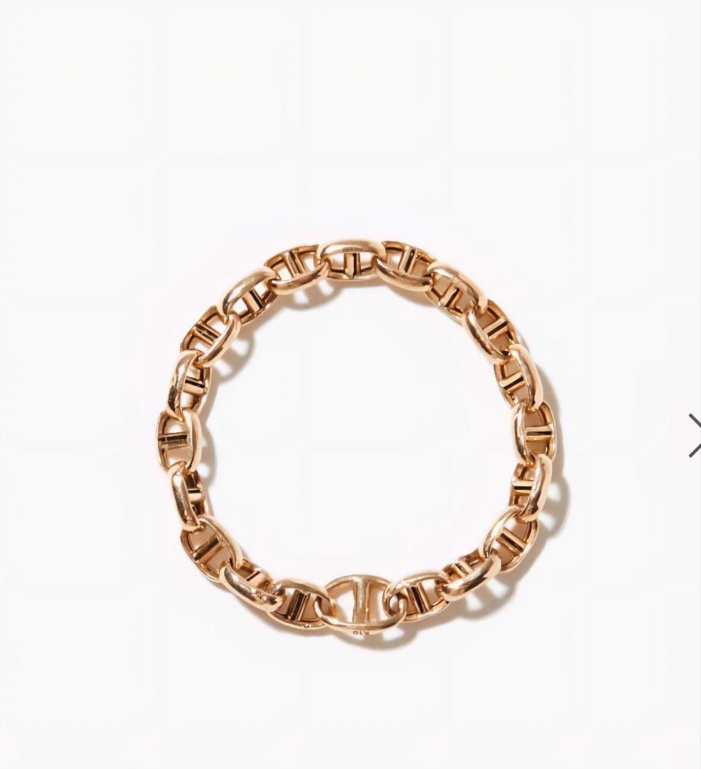 ARTIDA OUD　K10ホロウ マリナーリンク チェーン リング