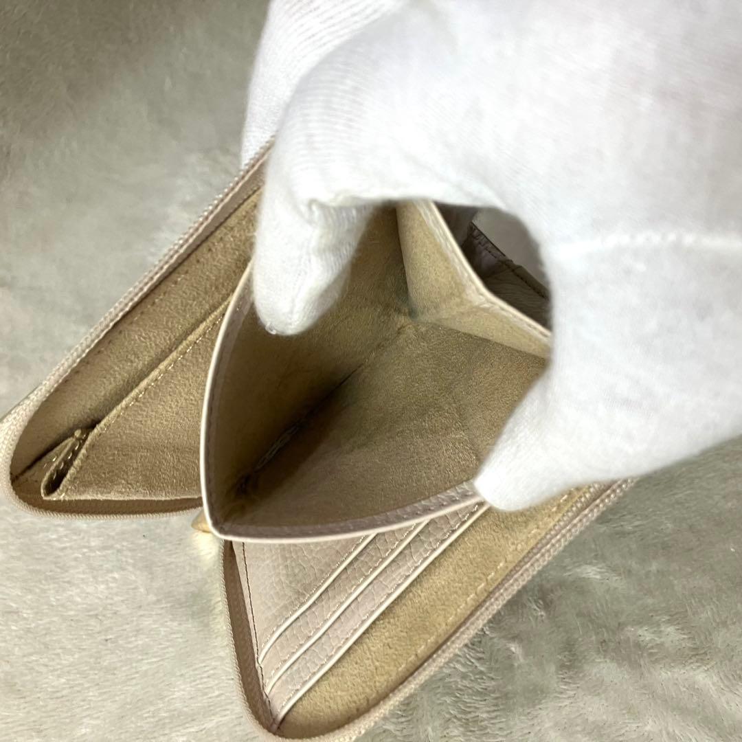 美品 アタオ ミリモ ヴィトロ純喫茶 コンパクトウォレット 財布 L字ファスナー