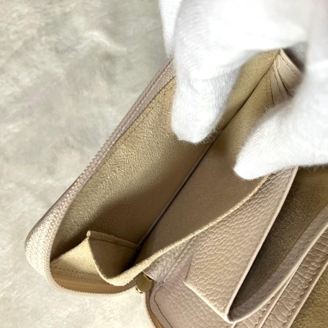 美品 アタオ ミリモ ヴィトロ純喫茶 コンパクトウォレット 財布 L字ファスナー