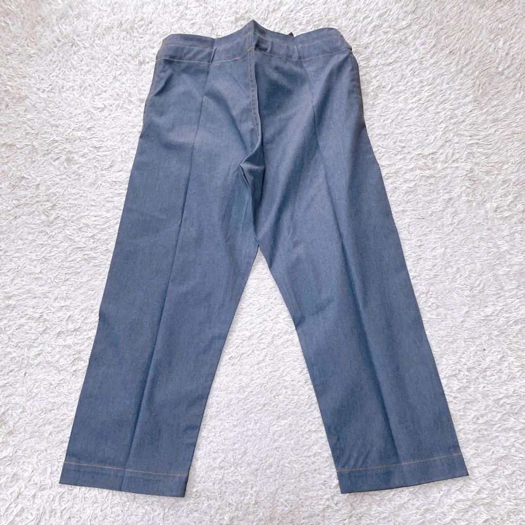 未使用極美品　ミーイッセイミヤケ　24AW フラットデニムパンツ　グレー