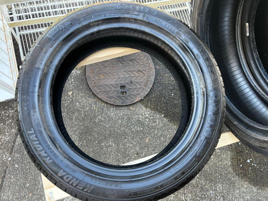 2024年式165/55R15ケンダ KOMET KR23A中古タイヤ4本セット