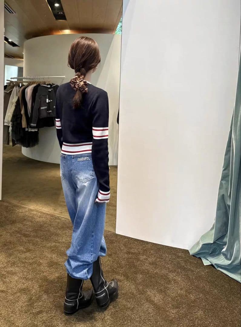 タグ付き 最安値 bibiy B. CLUB TIE CARDIGAN ニット